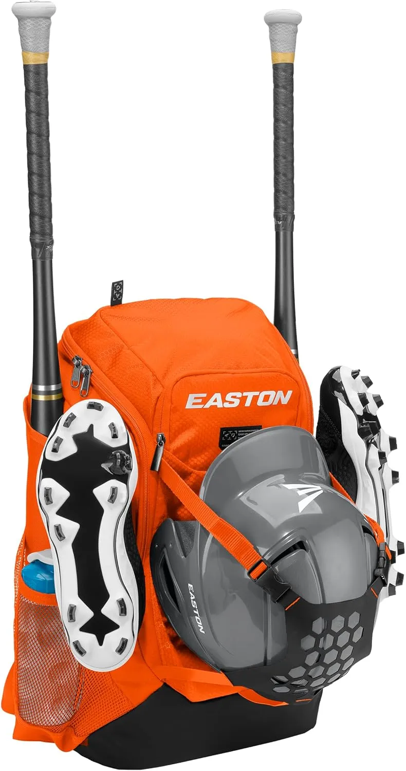 Easton Walk-off NX Backpack Equipment Bag | Adult | Baseball & Fastpitch Softball | Team Logo Panel | Multiple Colors