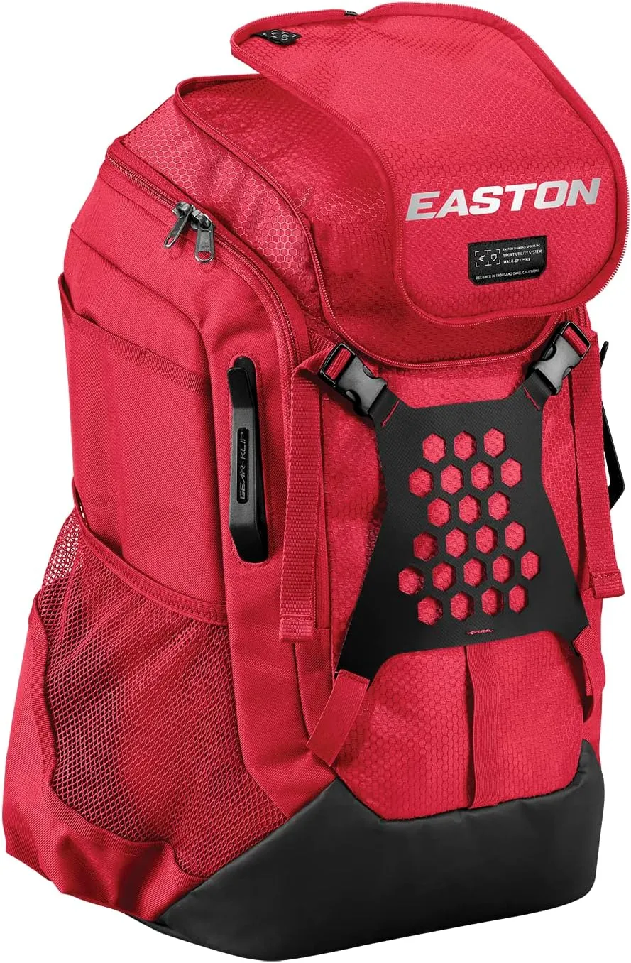 Easton Walk-off NX Backpack Equipment Bag | Adult | Baseball & Fastpitch Softball | Team Logo Panel | Multiple Colors