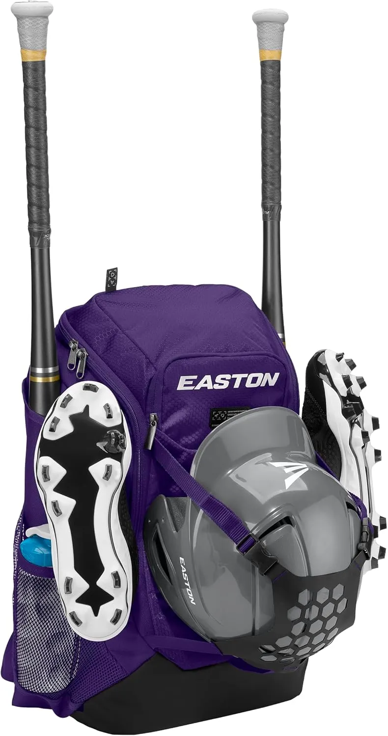 Easton Walk-off NX Backpack Equipment Bag | Adult | Baseball & Fastpitch Softball | Team Logo Panel | Multiple Colors