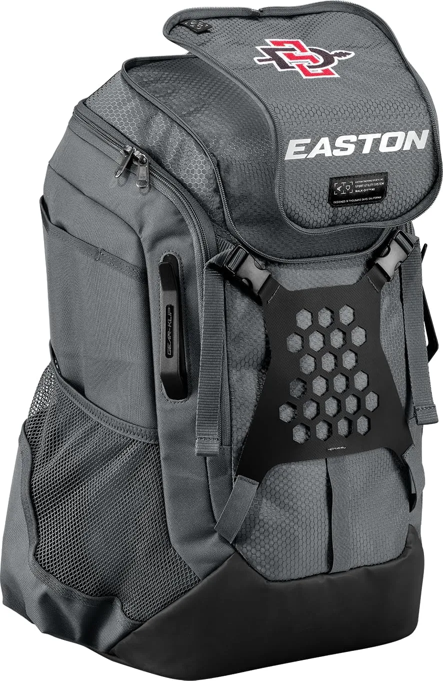 Easton Walk-off NX Backpack Equipment Bag | Adult | Baseball & Fastpitch Softball | Team Logo Panel | Multiple Colors