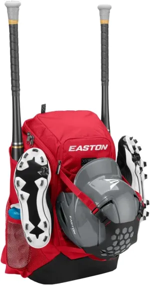 Easton Walk-off NX Backpack Equipment Bag | Adult | Baseball & Fastpitch Softball | Team Logo Panel | Multiple Colors