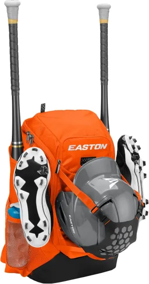 Easton Walk-off NX Backpack Equipment Bag | Adult | Baseball & Fastpitch Softball | Team Logo Panel | Multiple Colors