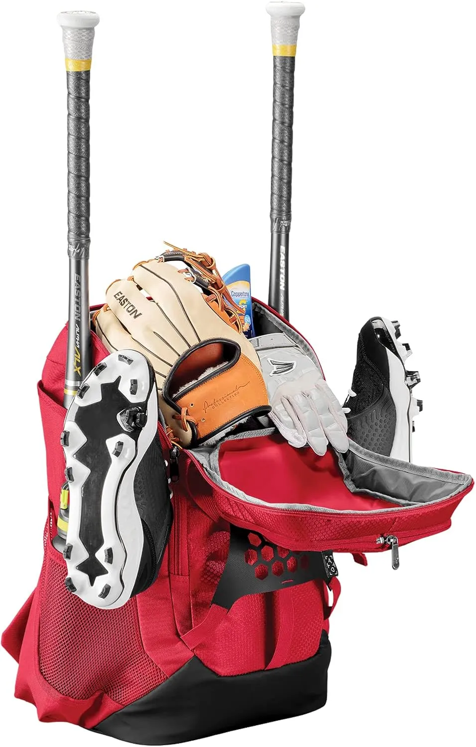 Easton Walk-off NX Backpack Equipment Bag | Adult | Baseball & Fastpitch Softball | Team Logo Panel | Multiple Colors