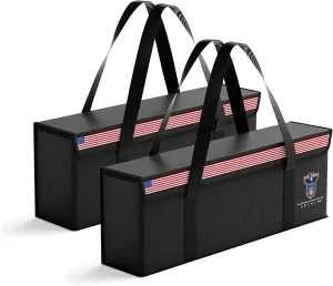 Ebike Battery Bag Fireproof Battery Safe Bag Explosion-Proof Waterproof Lipo Battery Storage Box Lithium Battery Guard Safe Case(19.3 * 4.3 * 7inch), 2-Pack
