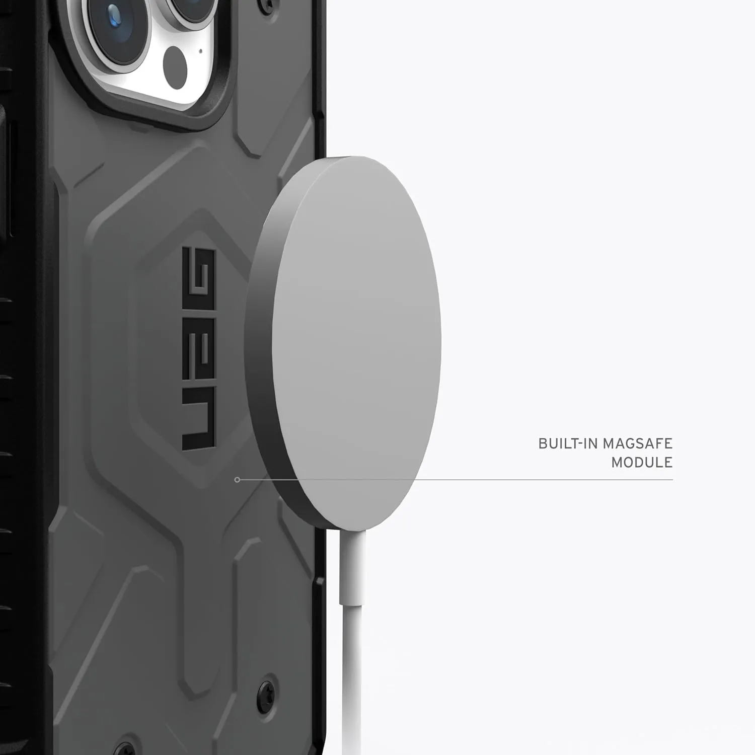 EGO TACTICAL UAG Urban Armor Gear Case Compatible with MagSafe for iPhone 16 Pro [6.3" Screen] Limited Edition Printed in The USA - Blaze Orange Topography