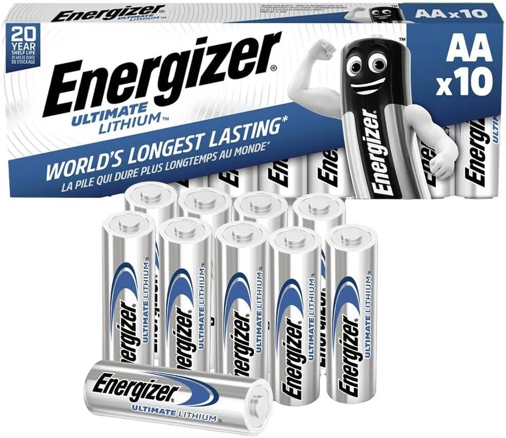 Energizer 634352 AA Ultimate Lithium Battery (Pack of 10)