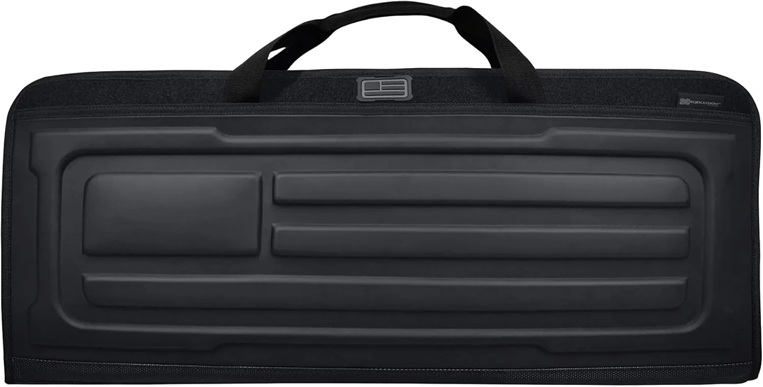 Evolution Outdoor Tactical Rifle Case - Matte EVA Construction, Tactical Gear, Soft Rifle Case, Fleece Lining, Black Firearm Case