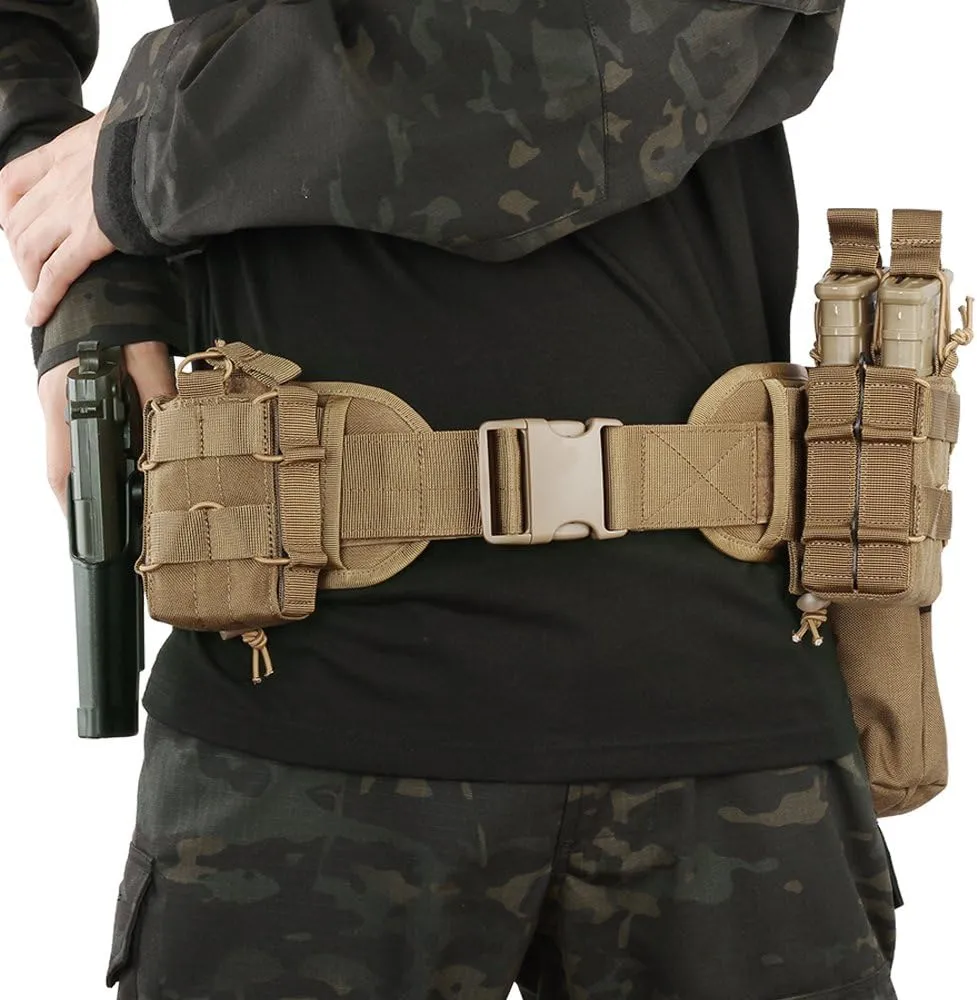 EXCELLENT ELITE SPANKER Military Waist Belt Multi-Purpose Molle Padded Patrol Belt Outdoor Sports Equipment