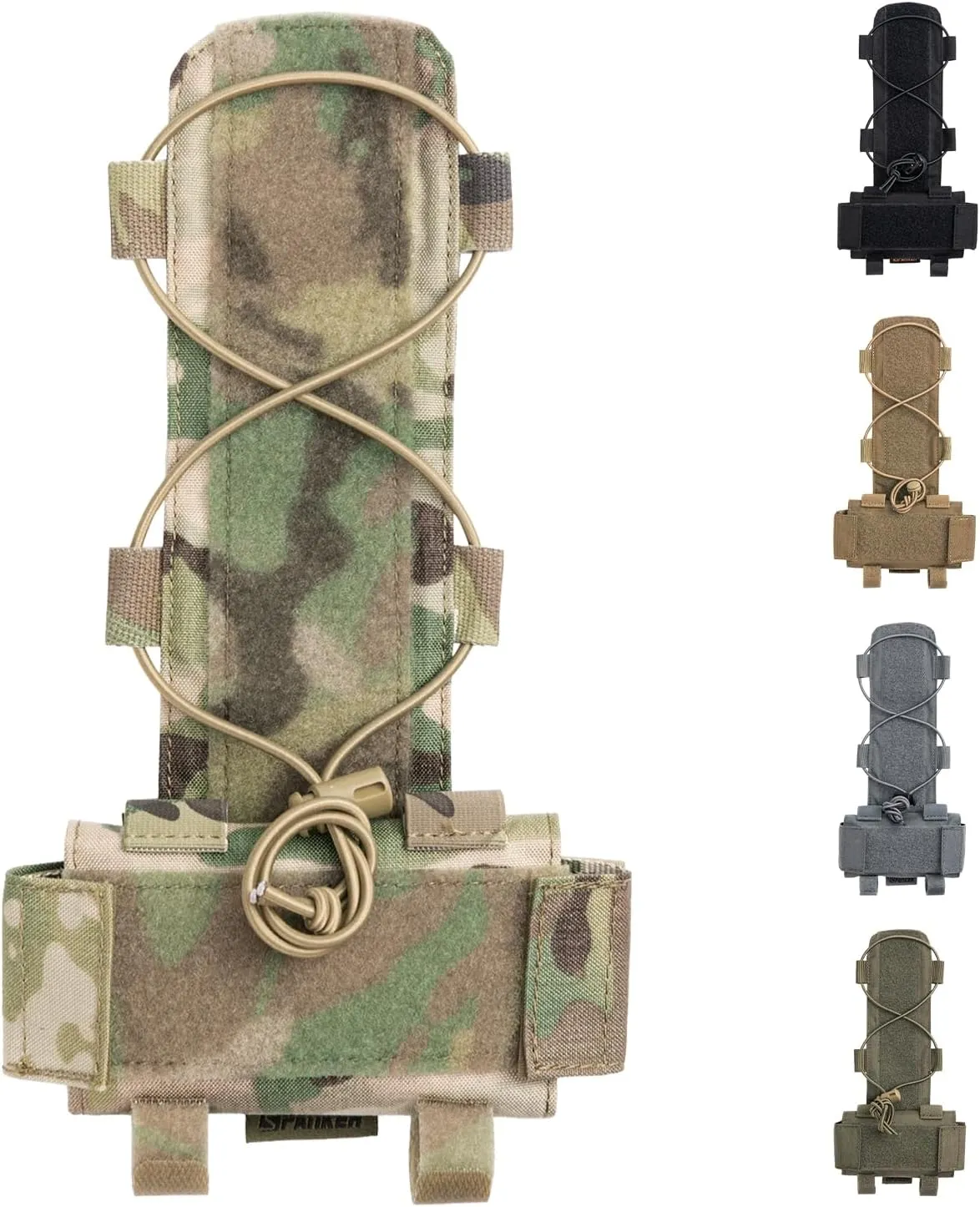 EXCELLENT ELITE SPANKER Tactical Helmet Battery Pouch Counterweight Pouch MK1 Helmet Battery Pack Balance Weight Bag with Hook&Loop for Tactical Helmet Airsoft Hunting