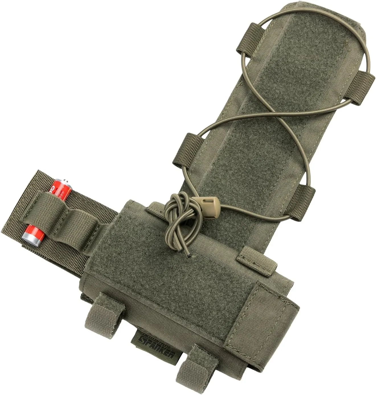 EXCELLENT ELITE SPANKER Tactical Helmet Battery Pouch Counterweight Pouch MK1 Helmet Battery Pack Balance Weight Bag with Hook&Loop for Tactical Helmet Airsoft Hunting