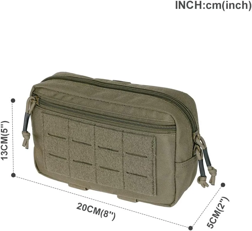 EXCELLENT ELITE SPANKER Tactical Molle Admin Pouch for Tactical Vest Chest Waist Pack Utility Tool Pouch Tactical EDC Bag