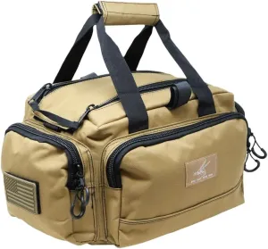 Exos Tactical Range Bag – Medium Size Range Bag for Shooting – Gun Case for Handguns, Ammo Bag, Tactical Range Bag, Molle Webbing, Free Subdued USA Patch, Designed in the USA
