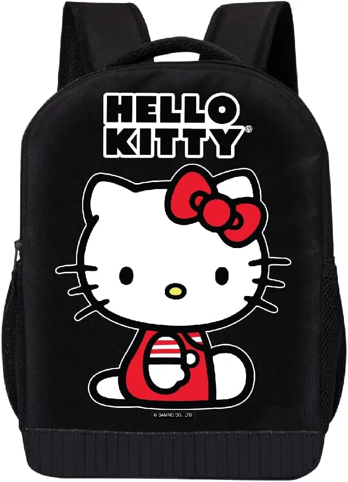 Fast Forward Sanrio Hello Kitty Backpack Shoulder Bag for Girls, Boys, Adults - Cute 18" Inch Hello Kitty Kids Backpack for School (Hello Kitty Red)