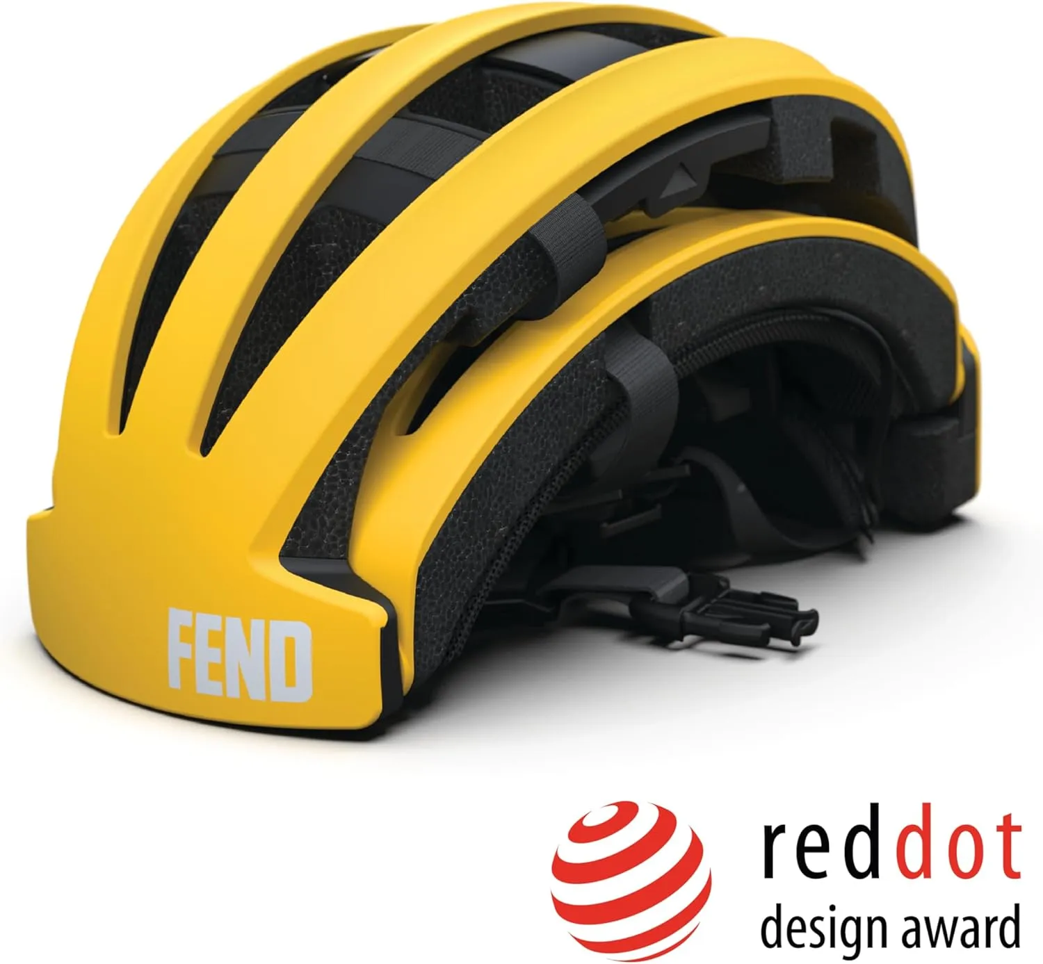 FEND One Folding Bike Helmet – 50% Collapsible, CPSC/EN1078 Certified, Award-Winning Design, for Adults, Commuters, E-Bikes, Scooters, Lightweight & Adjustable