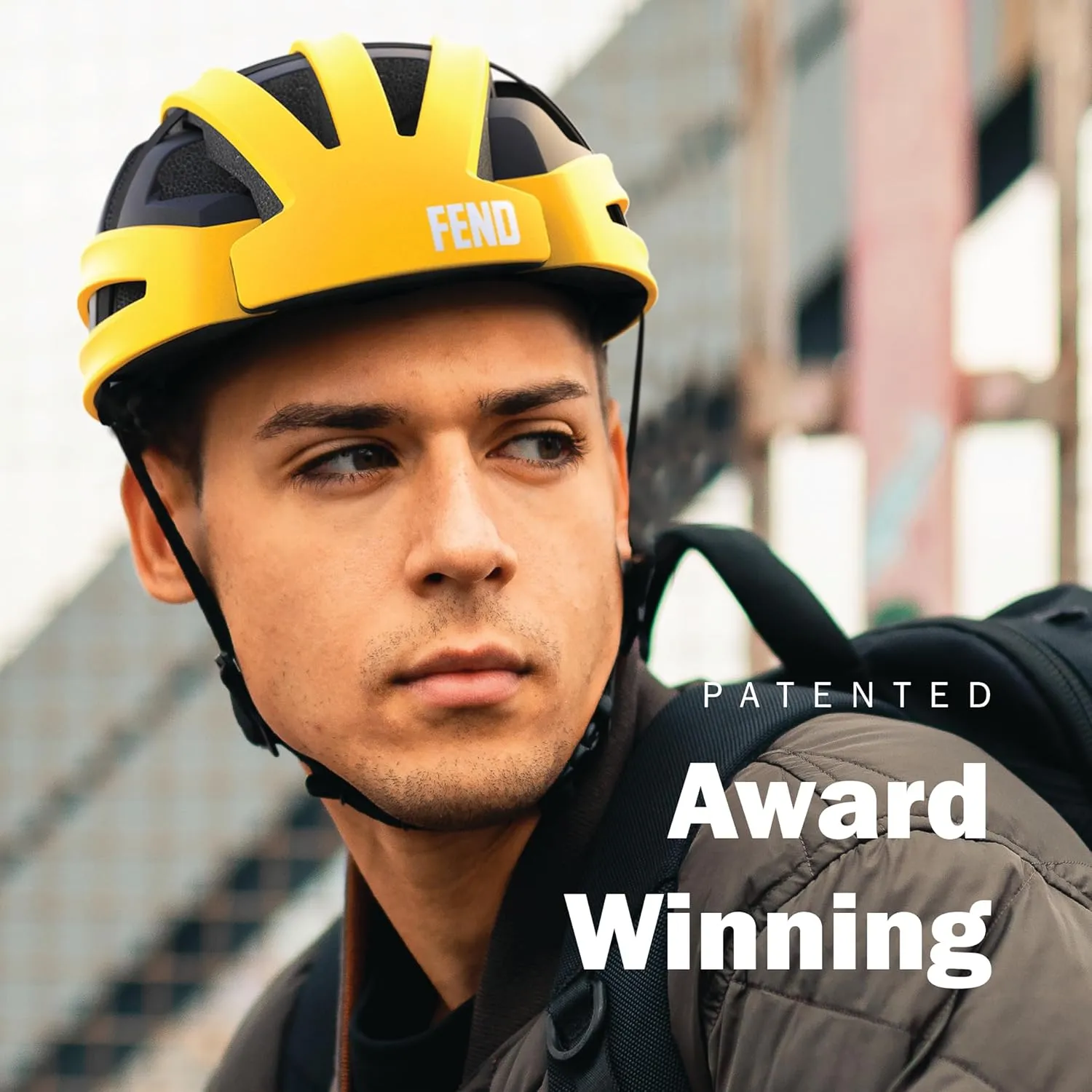 FEND One Folding Bike Helmet – 50% Collapsible, CPSC/EN1078 Certified, Award-Winning Design, for Adults, Commuters, E-Bikes, Scooters, Lightweight & Adjustable