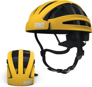 FEND One Folding Bike Helmet – 50% Collapsible, CPSC/EN1078 Certified, Award-Winning Design, for Adults, Commuters, E-Bikes, Scooters, Lightweight & Adjustable