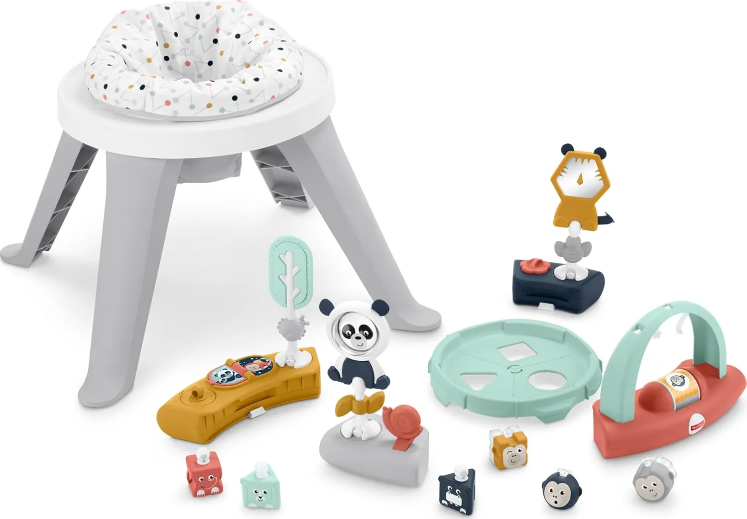 Fisher-Price Baby to Toddler Toy 3-in-1 Spin & Sort Activity Center and Play Table with 10  Activities, Happy Dots