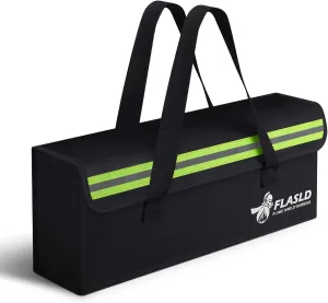 FLASLD E-Bike Battery Bag Fireproof Safe Charging Bag Explosionproof Lipo Battery Bag Large Capatity for Storage Charging (16 x 4.3 x 5in)