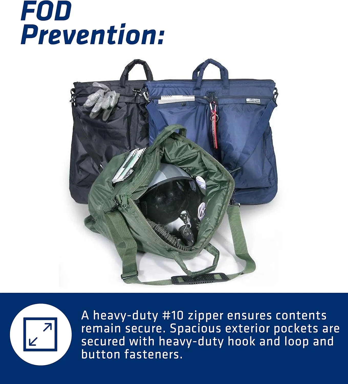 FLYBOYS - Jumbo Helmet Bag - Ultra-Durable - Maximum Protection - Shock Absorption - Water Resistant - 7 Storage Pockets
