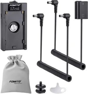 Fomito NP-F970 F960 F750 F770 F550 Battery Adapter Replacement ACPW20 Power Adapter Conveter to FW50 Dummy Battery for Sony A7 A7II A7R A7RII A7S A7S2 A7M A7M2 A6500 A6000 A5100 A3000 NEX5 DSC-RX10