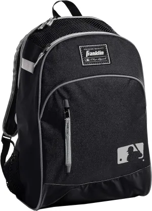 Franklin Sports Kids MLB Baseball Batpack Bag - Youth Baseball, Softball   Teeball Backpack - Sports Equipment Bag for Kids   Toddlers - Holds (2) Teeball   Baseball Bats   Includes Fence Hook