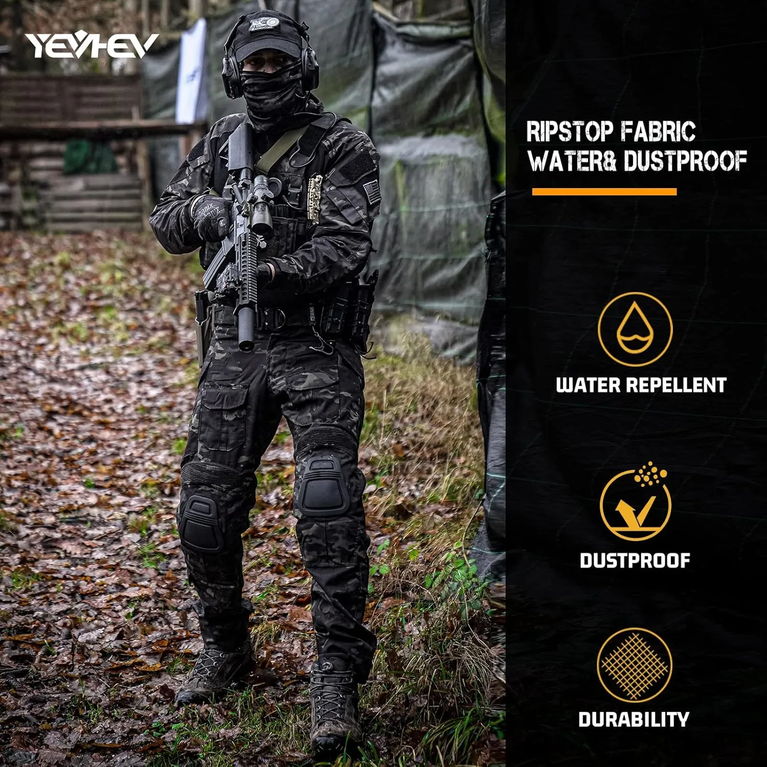 G3 Combat Pants Tactical Trousers Military Apparel Camouflage Clothing Paintball Gear with Knee Pads for Men