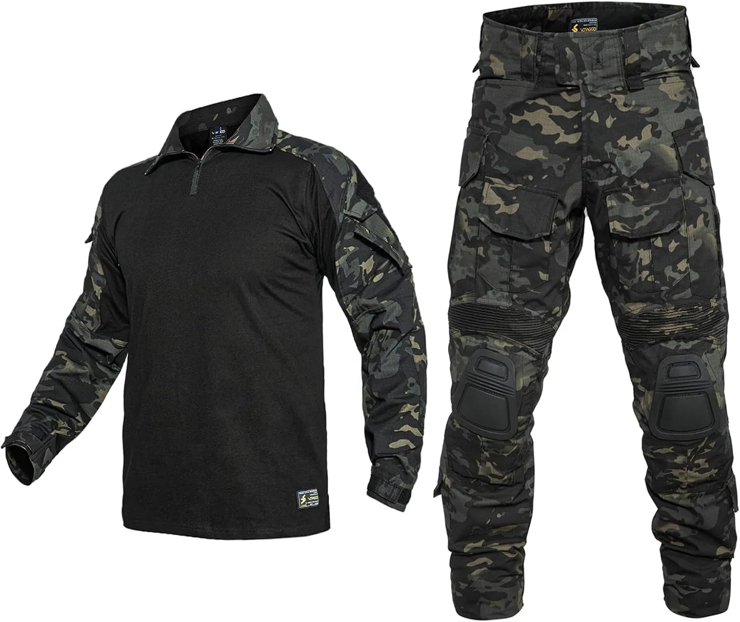 G3 Combat Suit Military Apparel Set Tactical Camouflage Clothing Hunting Uniform Paintball Gear with Knee Pads for Men