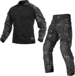 G3 Combat Uniform Set for Men Tactical Camouflage Clothing Hunting Paintball Suit with Knee & Elbow Pads
