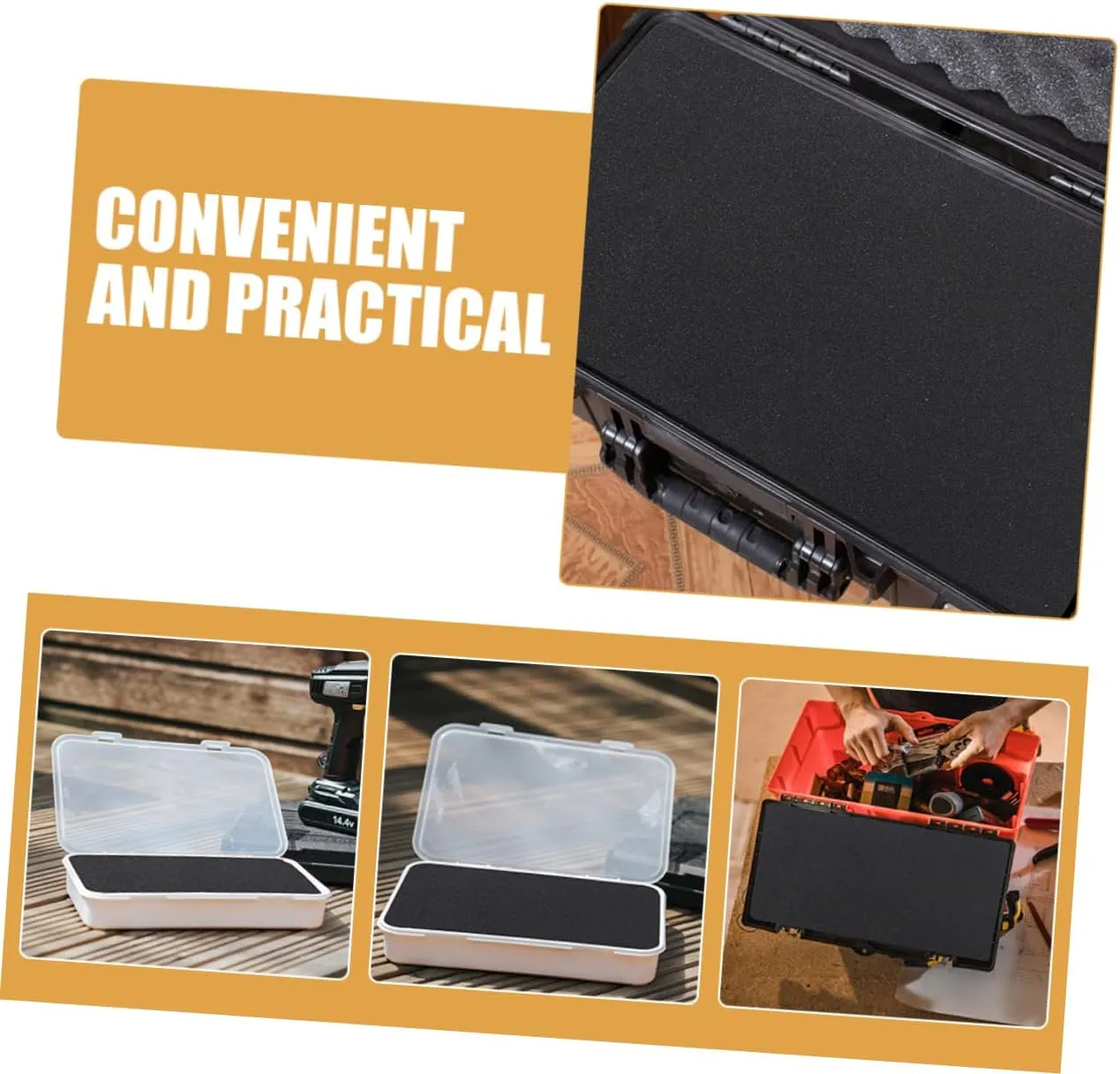Gadpiparty Box Box present Box Foam Liner Pad Shock Absorption Inner Pad for present Boxes Lightweight and Portable Foam Insert Contents During Transportation