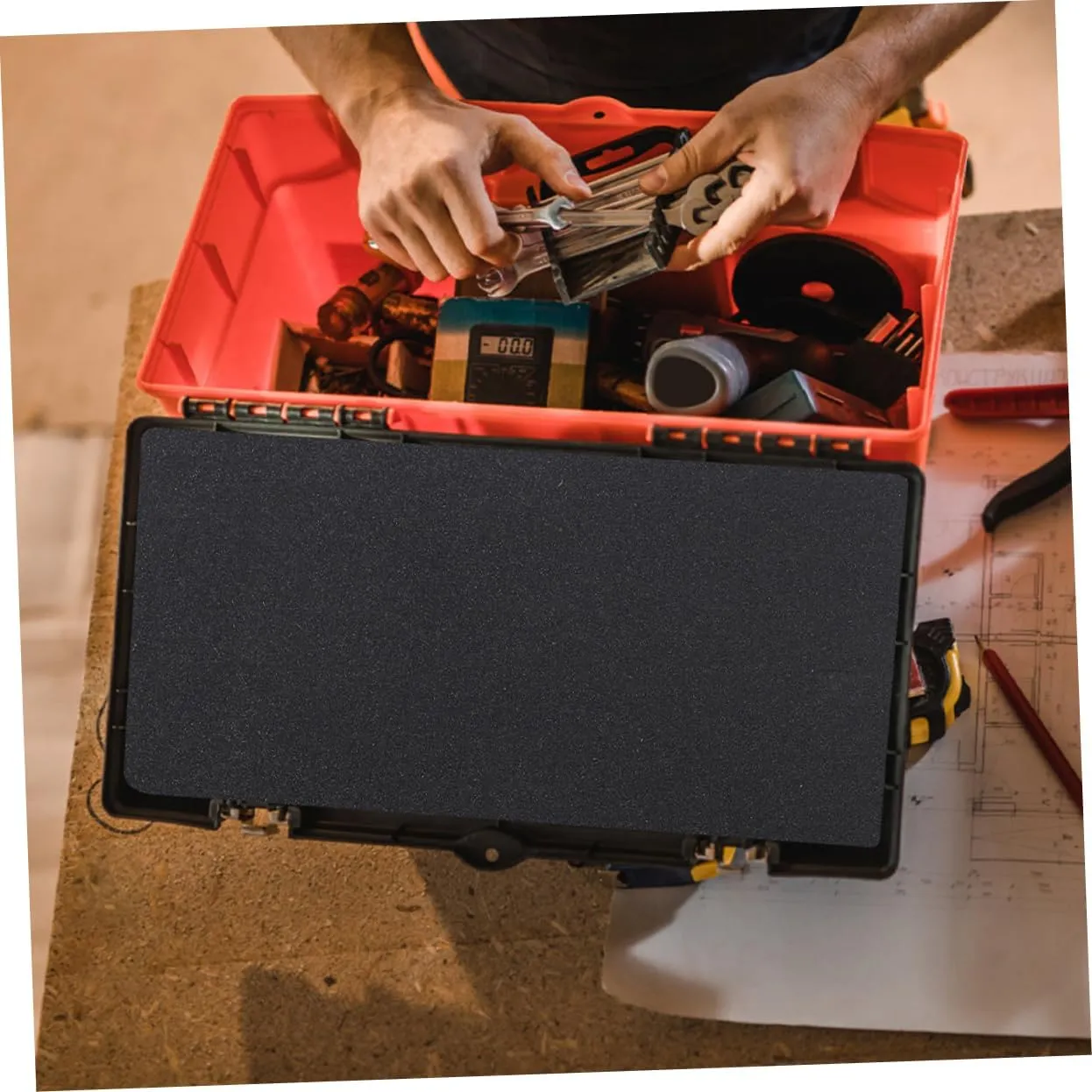 Gadpiparty Box Box present Box Foam Liner Pad Shock Absorption Inner Pad for present Boxes Lightweight and Portable Foam Insert Contents During Transportation