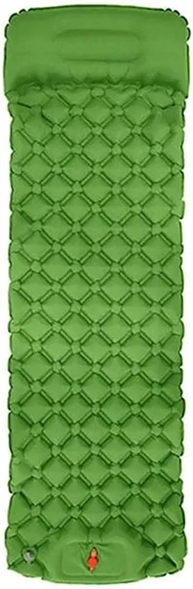 GaRcan Camping Mattress NylonSleeping Pad Inflatable Air Mattresses Hiking Trekking Bed Pillow Ultralight Cushion Mat