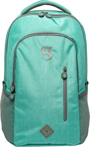 geckobrands Ambition Backpack Mint & Grey - Work, Travel, College, Laptop Bookbag for Men or Women