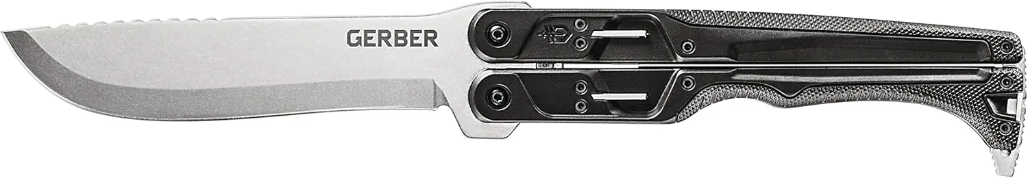 Gerber Gear DoubleDown - Folding Machete for Camping & Hunting Gear - Black/Stone