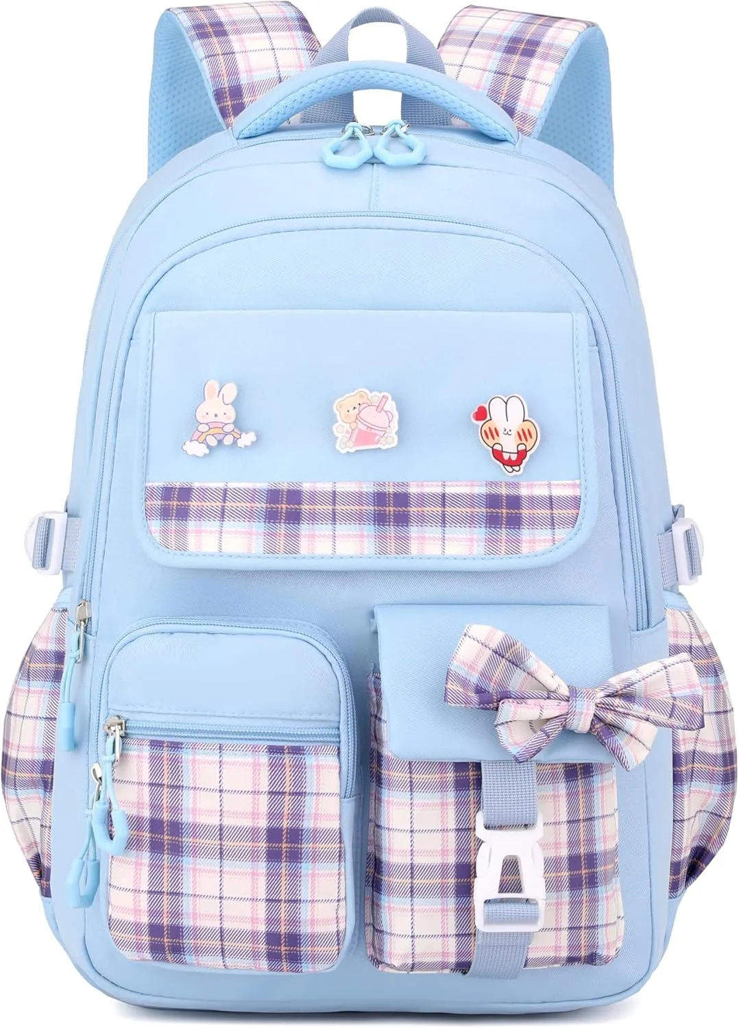Girls Backpack Cute School Backpacks for Teen Girls Kindergarten Elementary Primary Preschool Middle Kids Book Bags (Blue)
