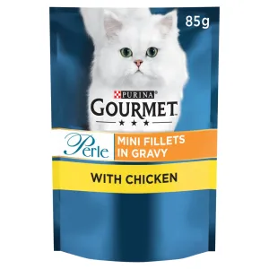 Gourmet Perle Mini Fillets in Gravy with Chicken 85g (Case of 26)