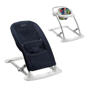 Graco Jumpstart 4-in-1 Adjustable Infant Activity Bouncer & Jumper, Versatile Baby Swing, Floor Seat, and Kids Chair with Snack Tray, Geo Pop