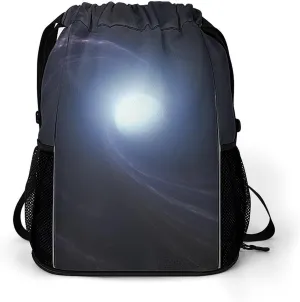 Gym Bag for Women Men SpaceVortex1Travel Duffel Bag Large Capacity Sports Drawstring Backpack, 45.5x41.5x36cm, Style-2, JJ0529240