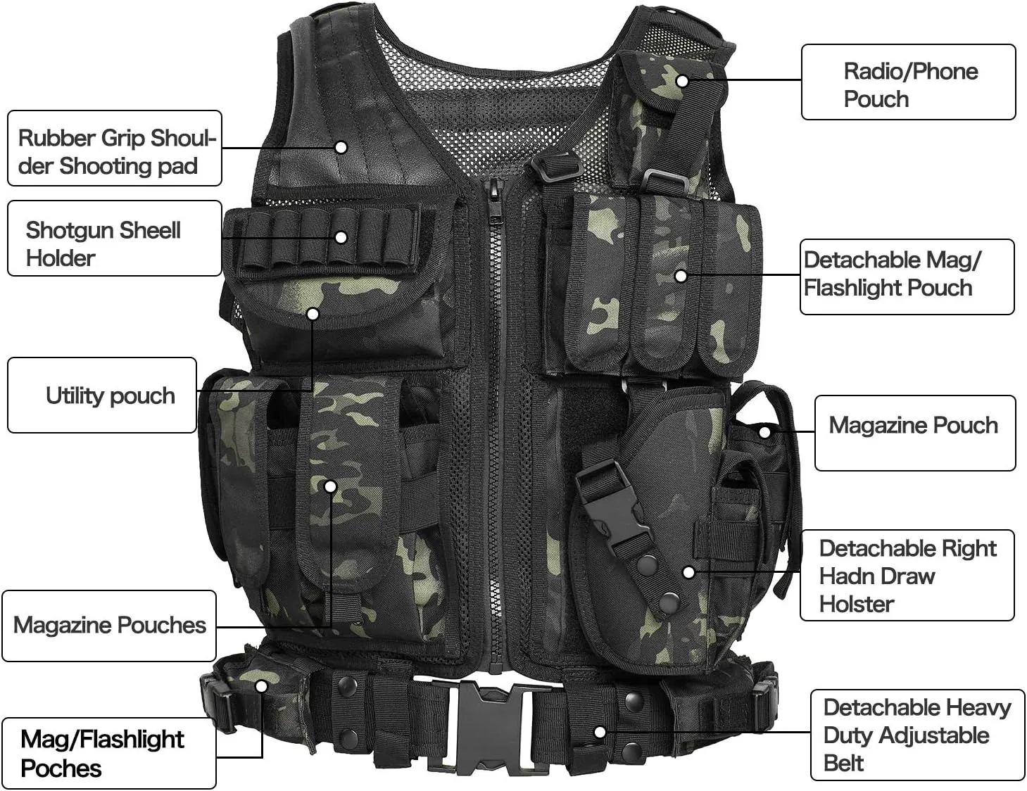 GZ XINXING Tactical Airsoft Paintball Vest
