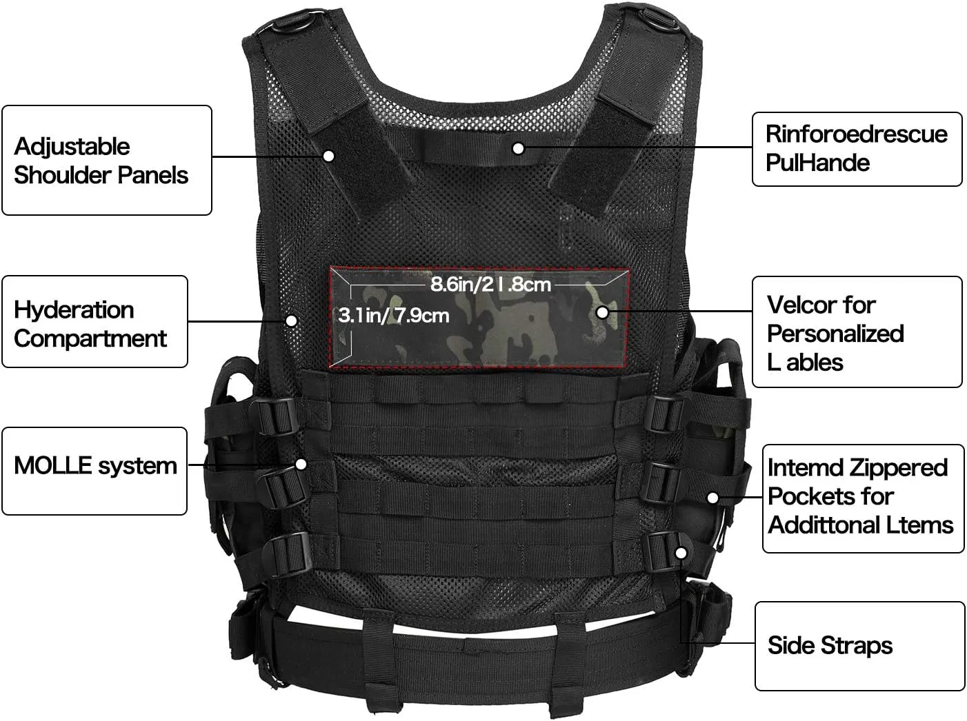 GZ XINXING Tactical Airsoft Paintball Vest