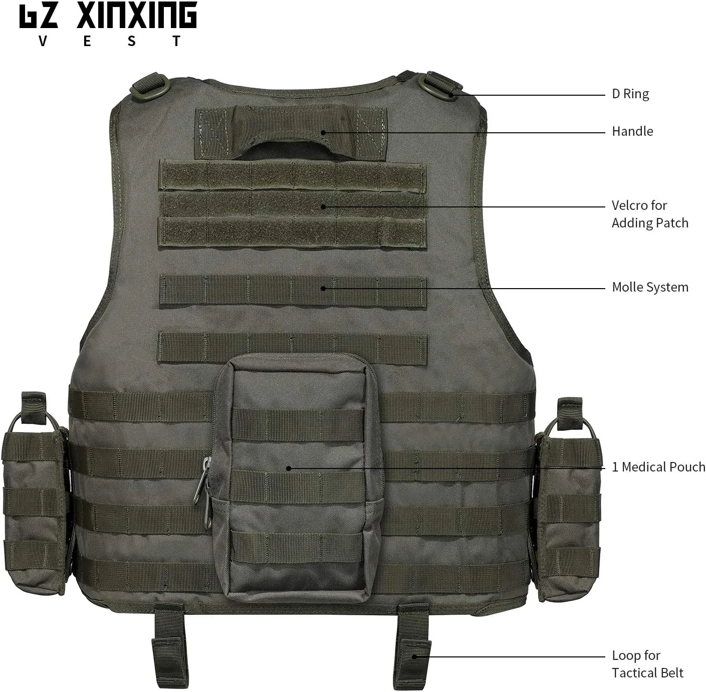 GZ XINXING Tactical Airsoft Paintball Vest