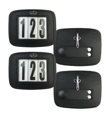 Hamag Leather Bridle Number Holders