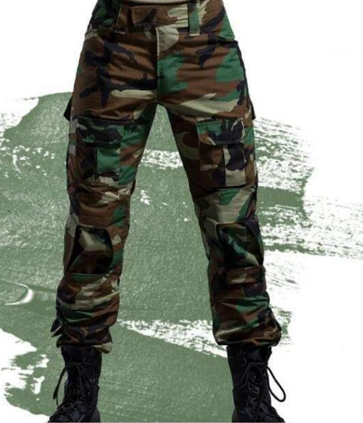 HARGLESMAN Men's Tactical Military Cargo Pants Amry Uniforms Combat Trousers with Knee Pads