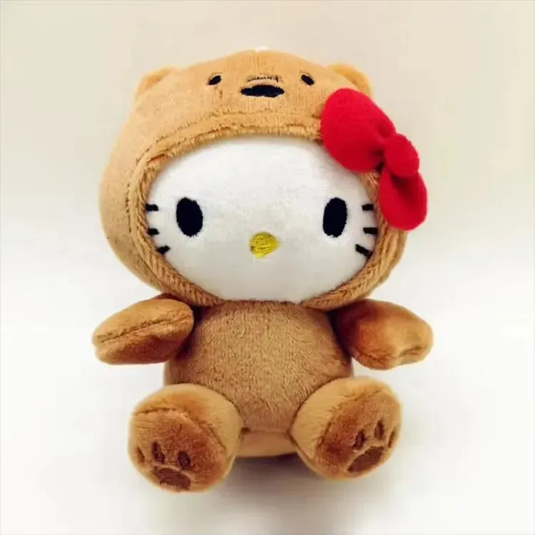 Hello Kitty Bear Cosplay Plush Keychain