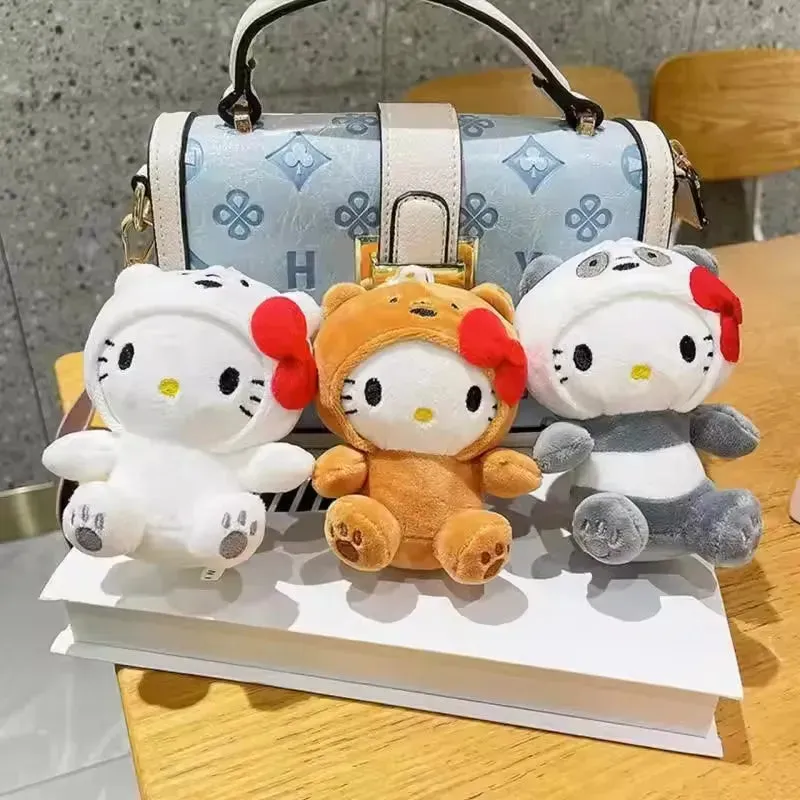 Hello Kitty Bear Cosplay Plush Keychain