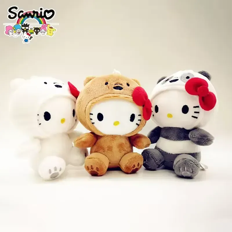 Hello Kitty Bear Cosplay Plush Keychain