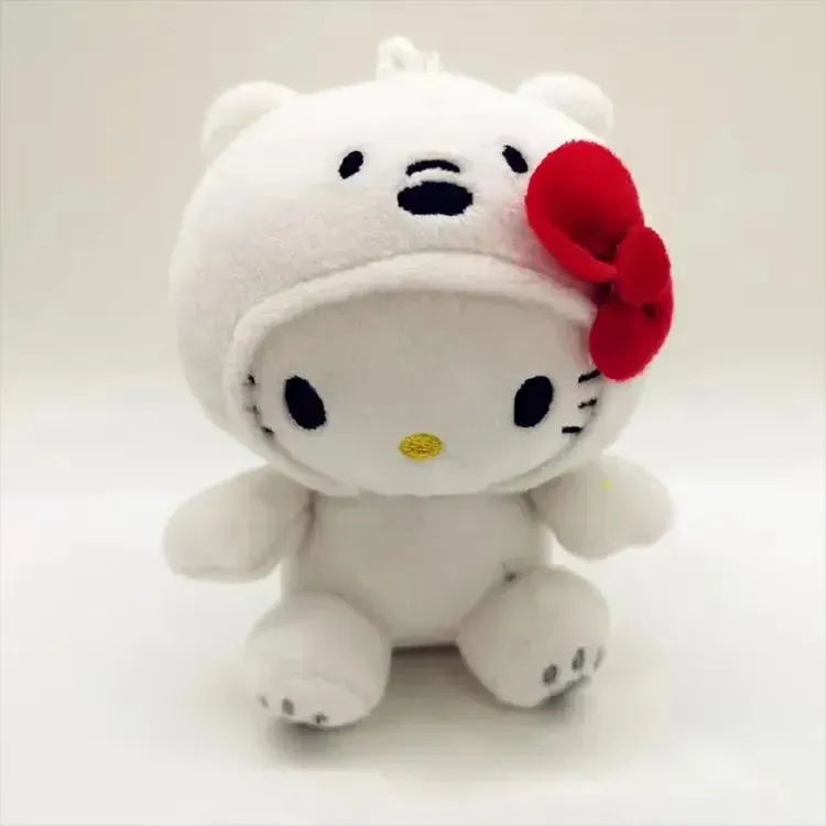 Hello Kitty Bear Cosplay Plush Keychain