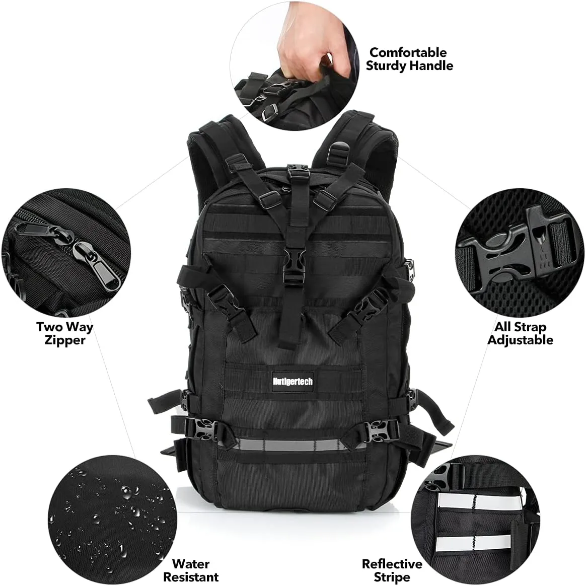 Helmet Backpack for Motorcycle Cycling, Large Capacity Waterproof Helmet Holder, Helmet Storage Bag Hiking Backpack