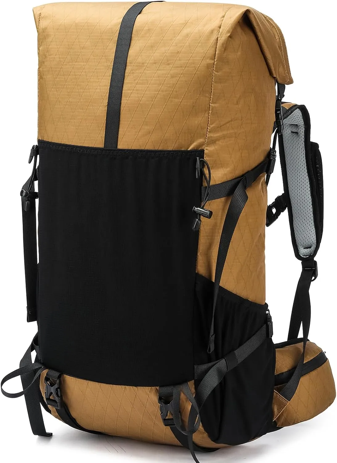 Hiking Backpack,30L  10L Extra Large Capacity Hiking Bag, Internal Frame Camping Backpack,Upgraded X-PAC Lightweight Sport Daypack Travel Backpacks Fit For Mountain Climbing Camping (Brown)
