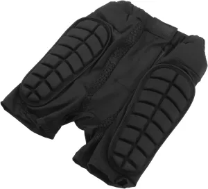 Hip Protection Pants, Padded Shorts Cotton Polyester Reasonably Designed Thickened EVA Pad Widely Applicable Elastic Belt with Storage Bag for Skating (XXXL)