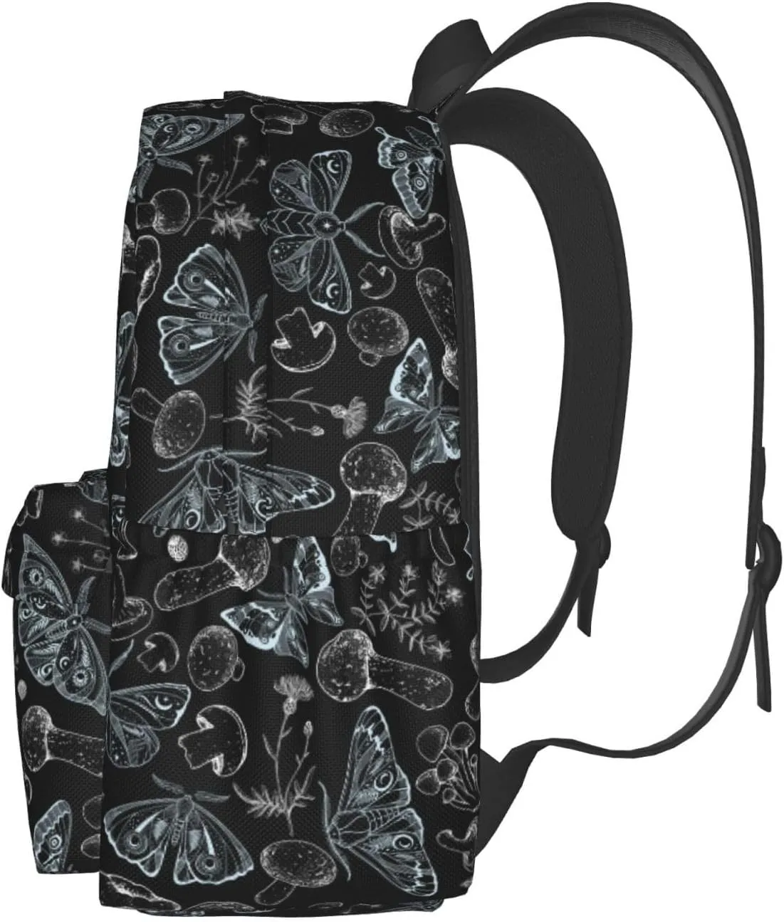 Hippie Magic Boho Mushrooms Stylish Backpack With Adjustable Padded Shoulder Straps Daypacks For College Travel